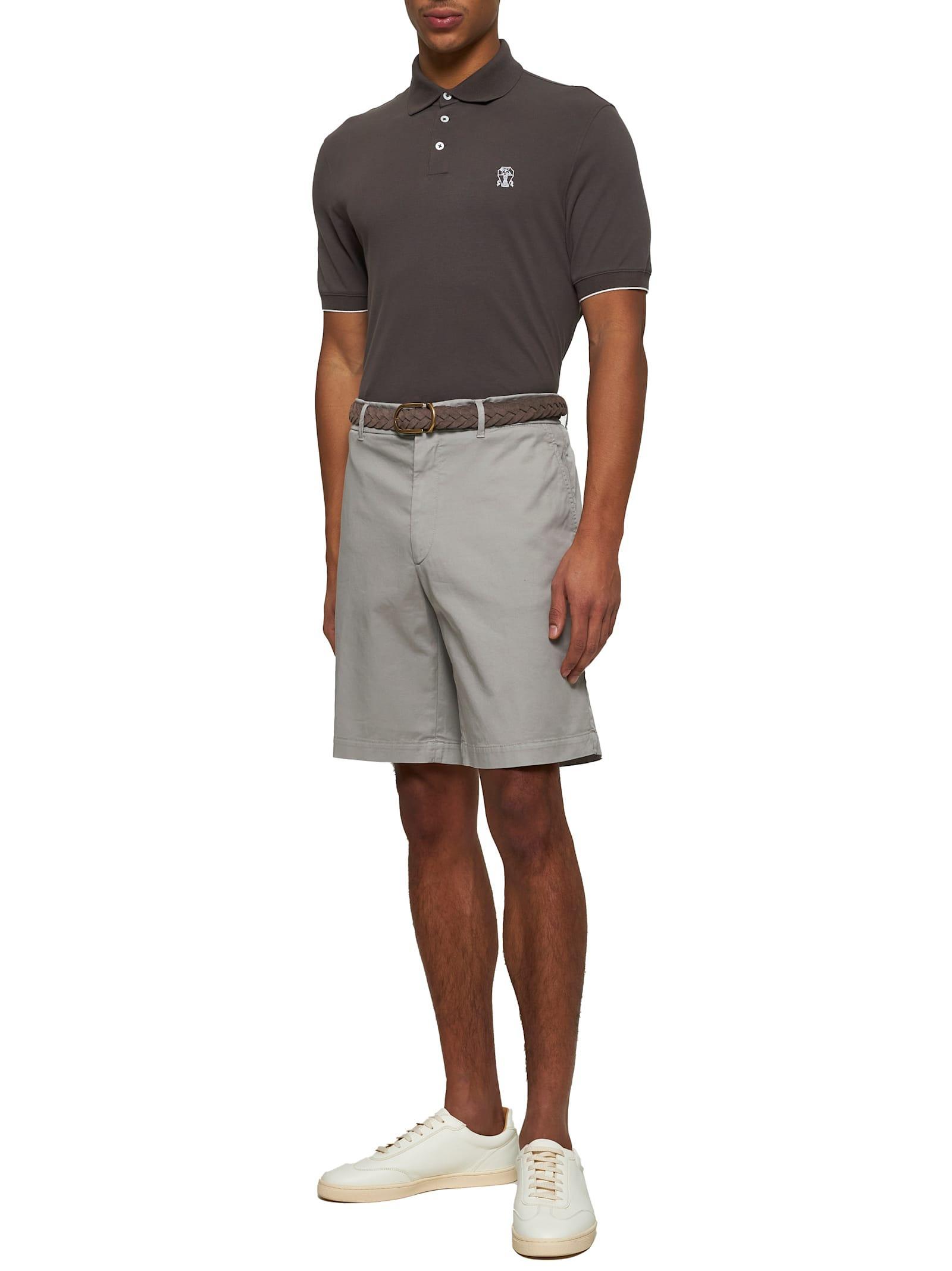 BRUNELLO CUCINELLI Shorts In Kaky Product Image
