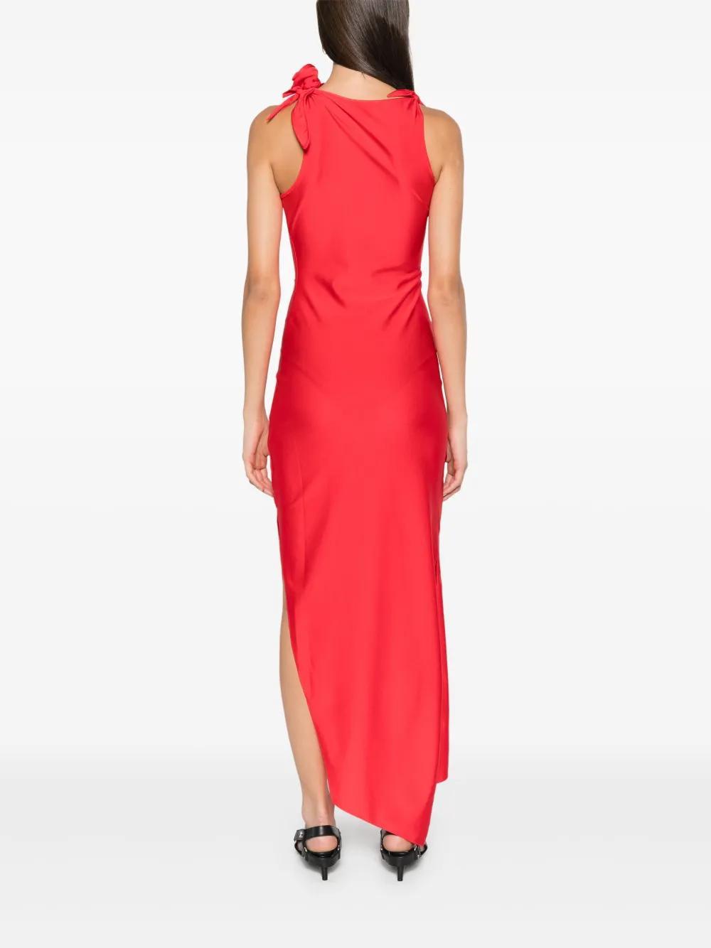 floral-appliqué maxi dress Product Image