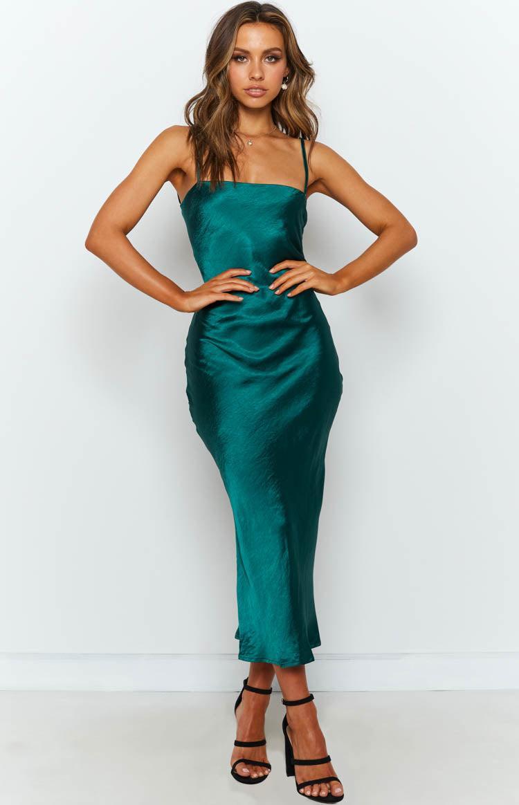 Amaryllis Dress Emerald Product Image