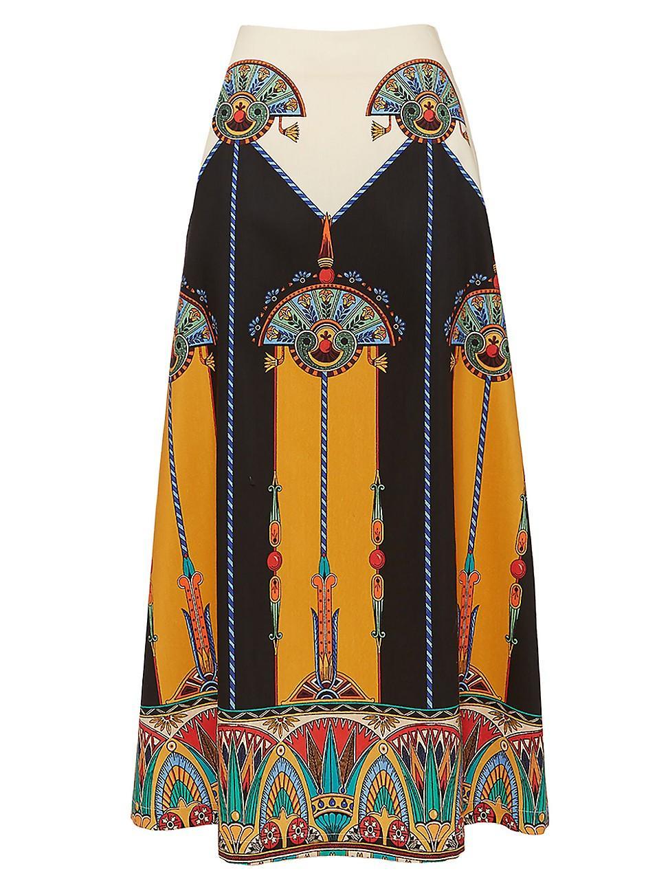 Womens A-Long Skirt Product Image