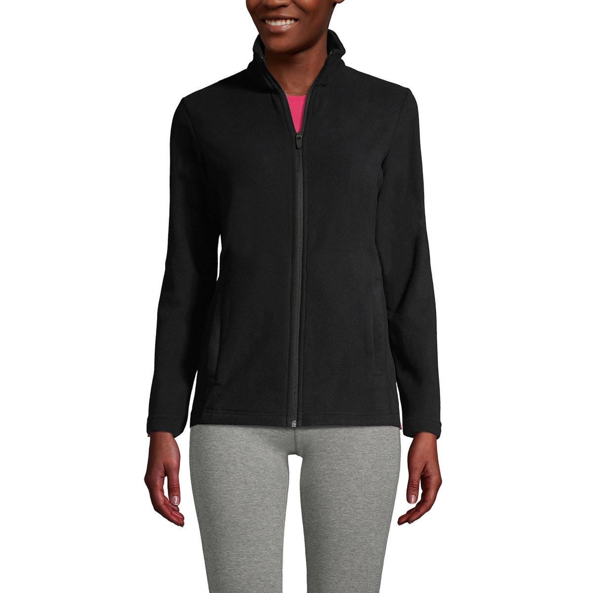 Petite Lands' End Full Zip Fleece Jacket, Women's, Size: Medium Petite, Rich Red Product Image