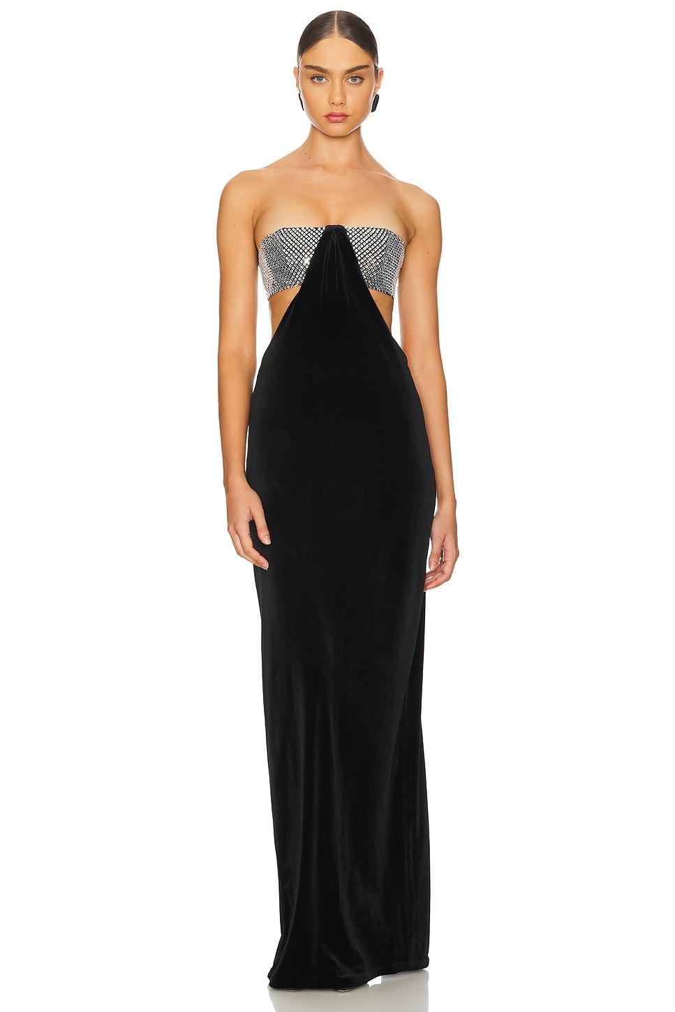 Maxi Dress With Crystal Bra Santa Brands Product Image
