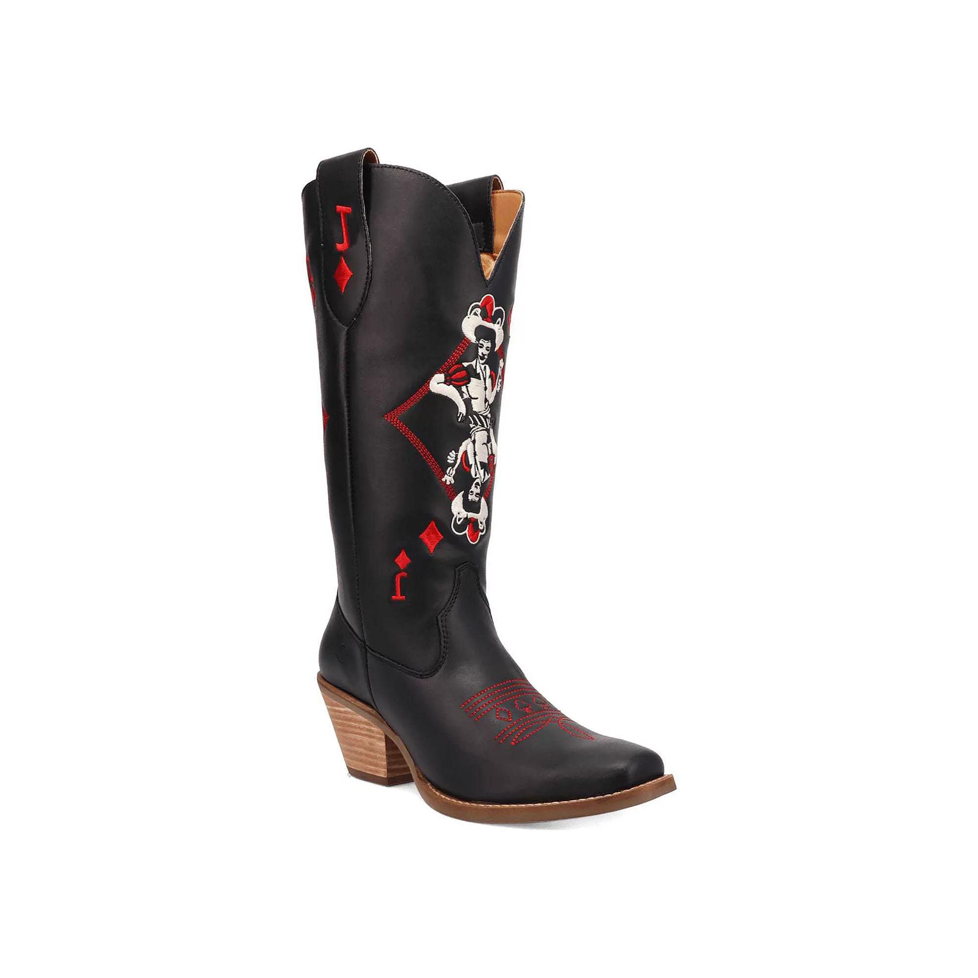 Dingo Jack Of Diamonds Womens Leather Boots Product Image