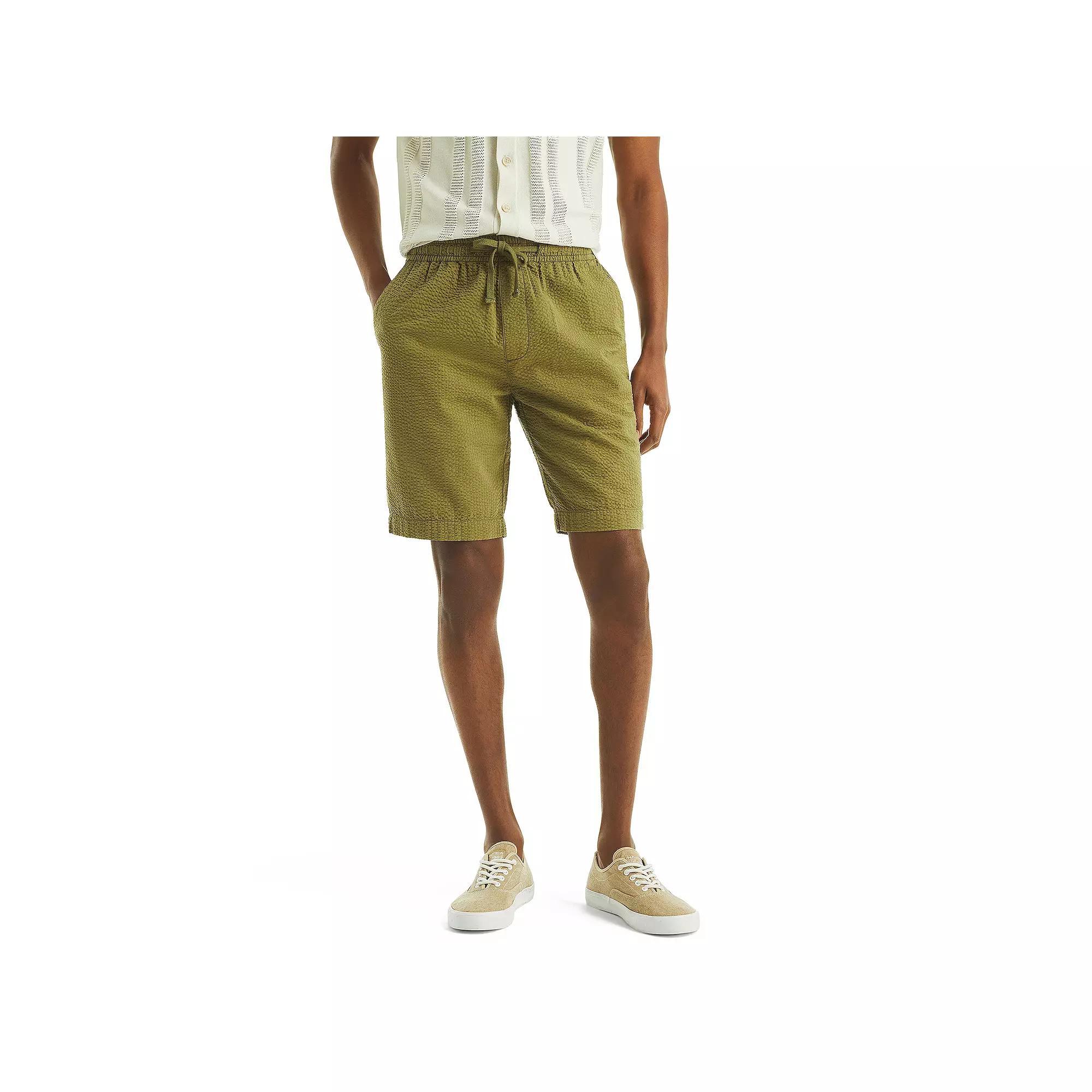 Men's Nautica Seersucker Shorts, Size: XL, Green Product Image