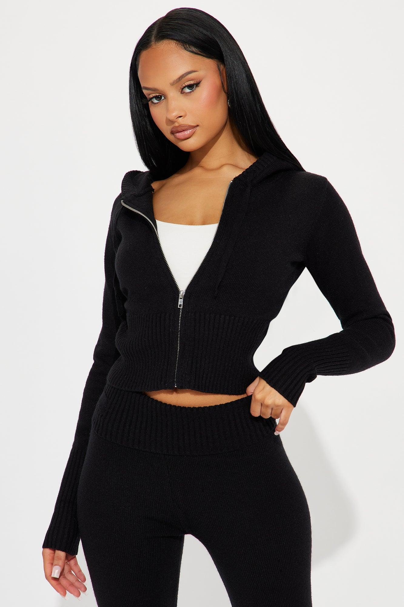 Lana Sweater Pant Set - Black Product Image