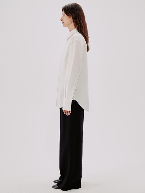 Another Tomorrow OVERSIZED MENS SHIRT in White at Nordstrom, Size X-Small It Product Image