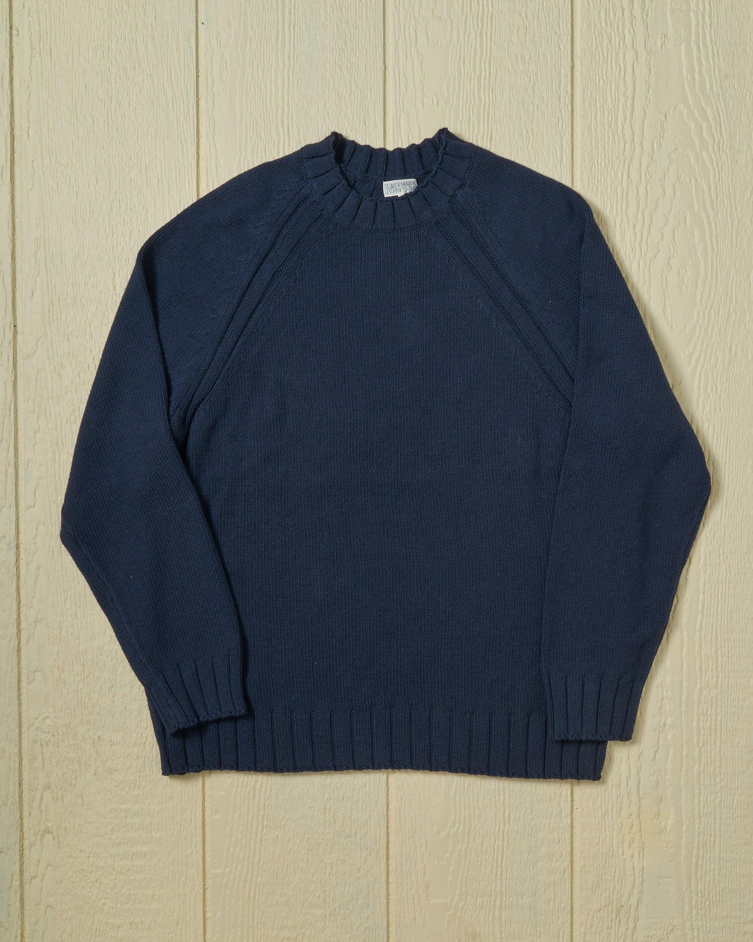 Quaker Crewneck Sweater in Navy Product Image