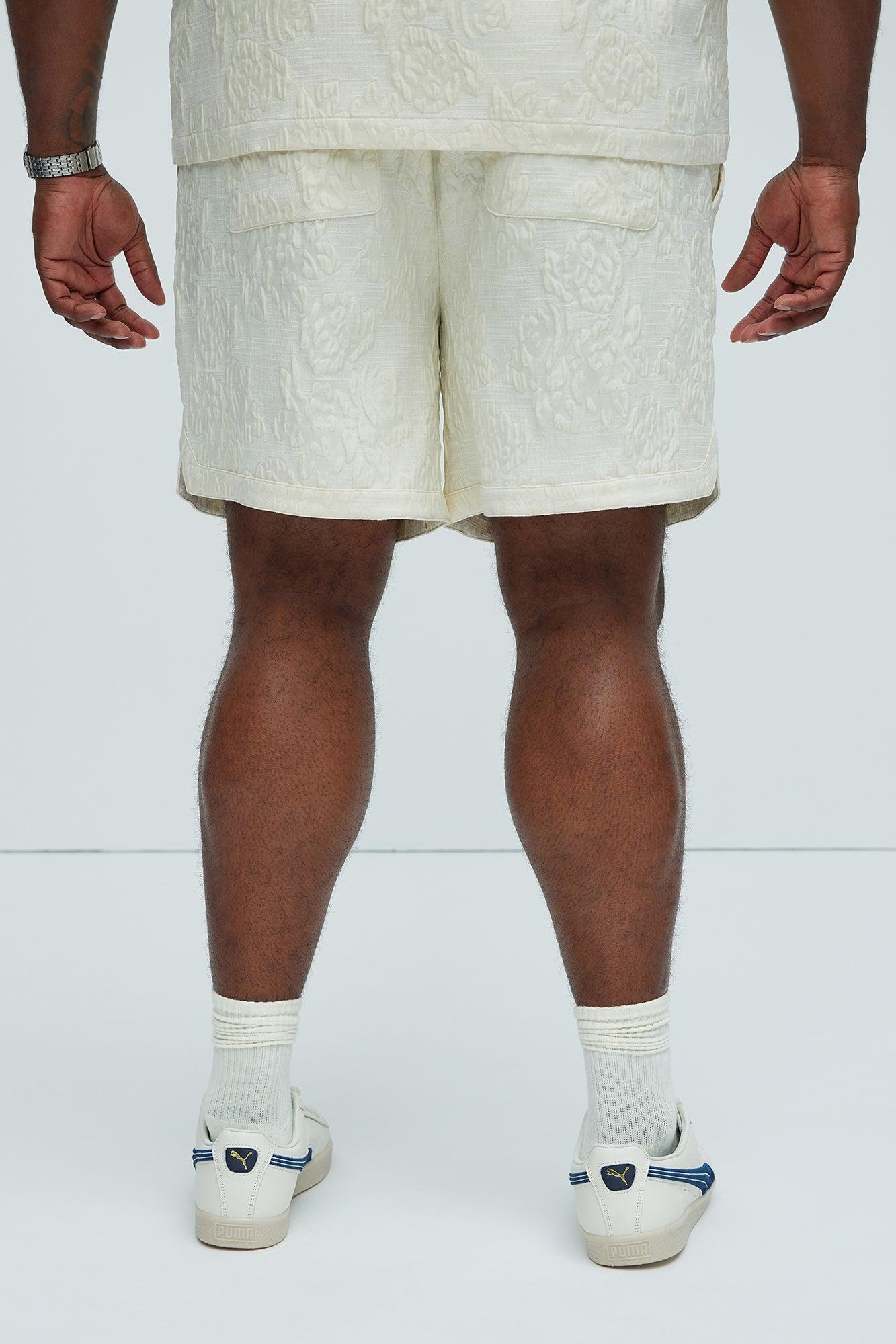 Bartlett Jacquard Shorts - White/combo Product Image