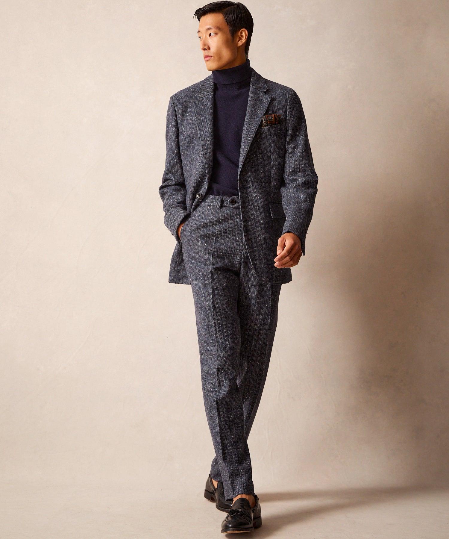 Italian Donegal Herringbone Sutton Trouser Product Image