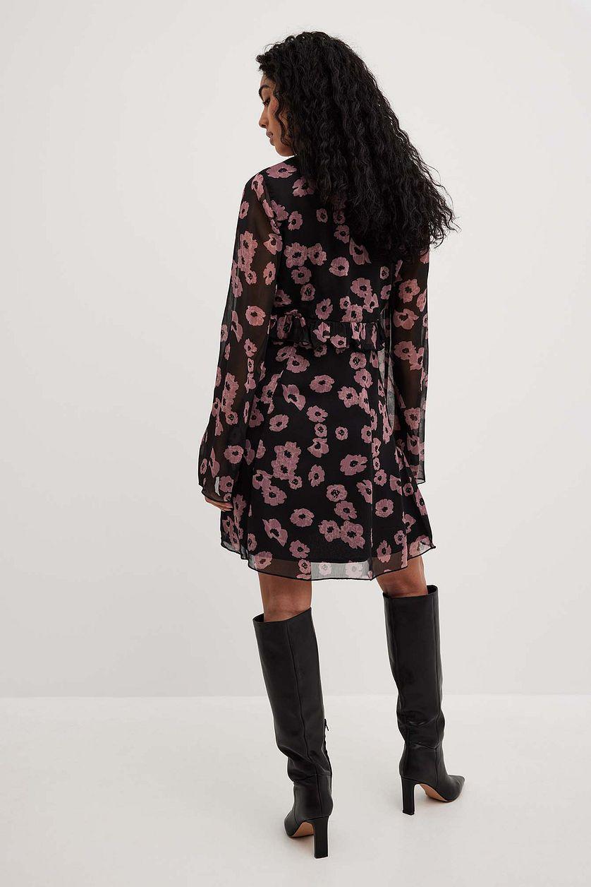 Frill Detail Flowy Mini Dress Product Image