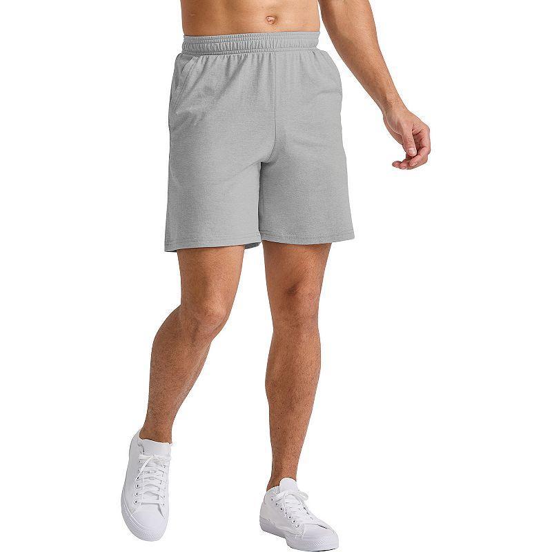 Hanes Originals Mens Tri-Blend Jersey Shorts, 7 Silverstone Heather S Product Image