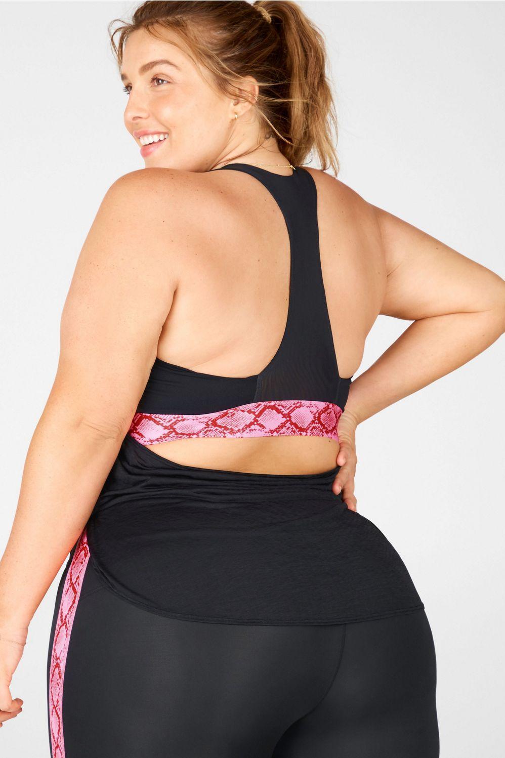 Fabletics Ryan Built-In Bra Tank II Womens black plus Size 4X Product Image