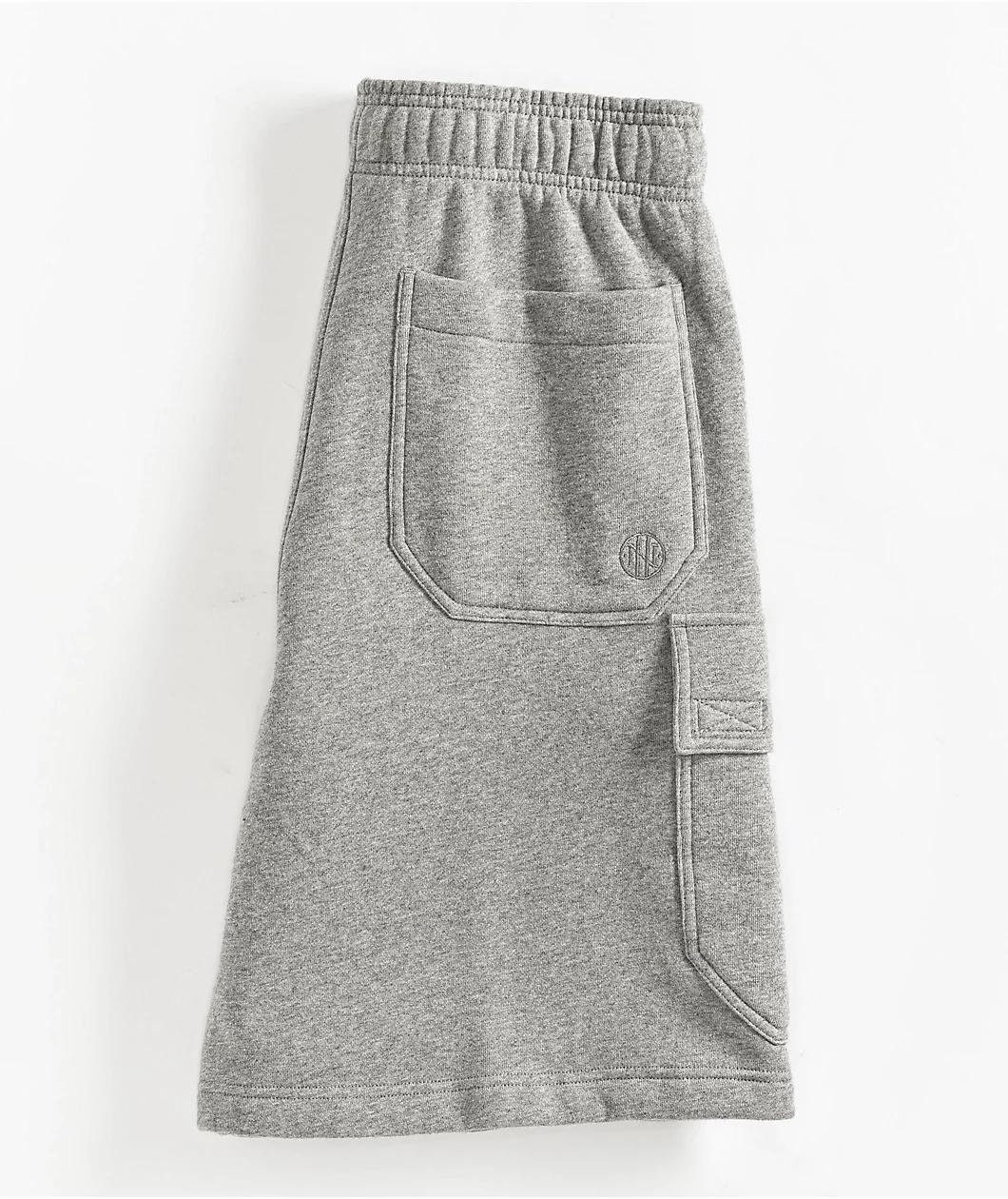 Ninth Hall Fundamentals Stash Grey Cargo Sweat Shorts Product Image
