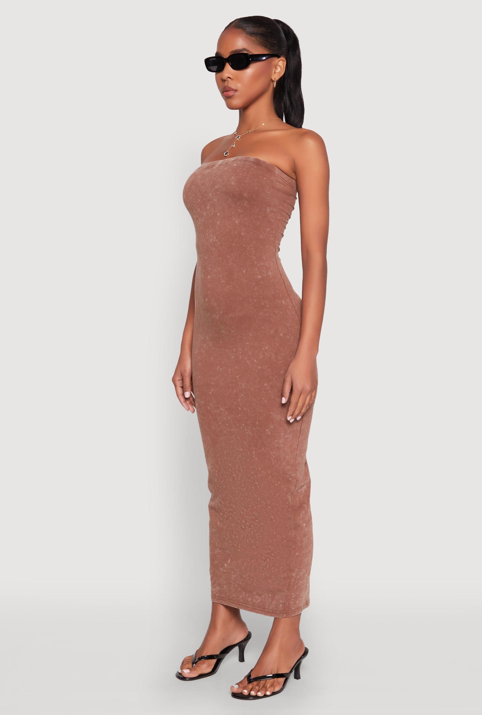 Womens Daisy Mineral Wash Maxi Tube Dress Product Image