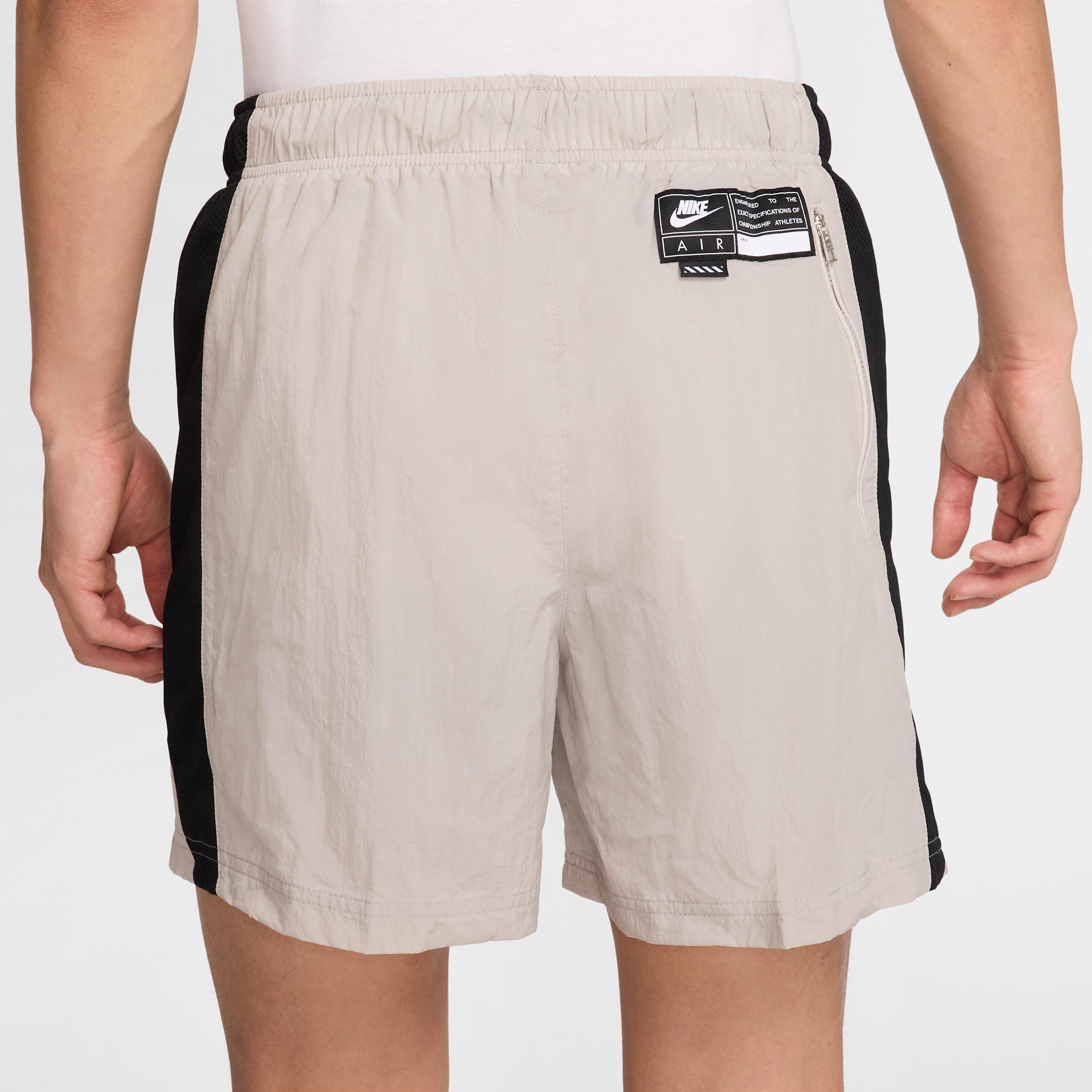 Nike Mens Air Woven Nylon Shorts in College Grey/Black Product Image