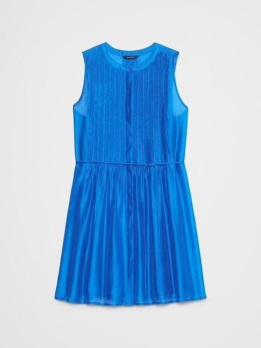Pintuck Organza Mini Dress Product Image