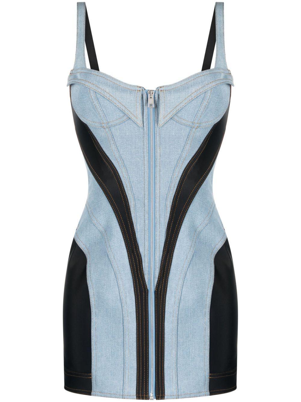 Corset denim minidress Product Image