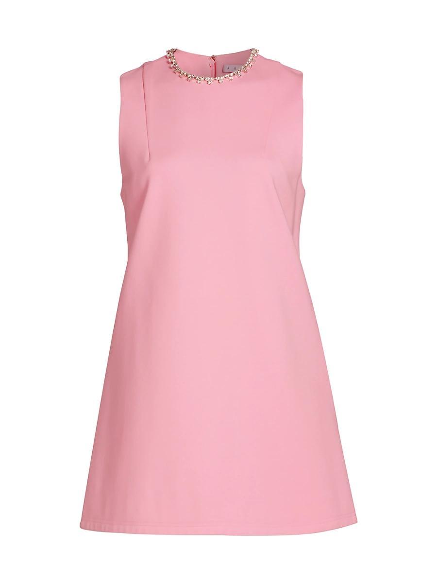 Womens Crystal Heart Shift Dress Product Image