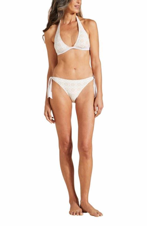 Womens Broderie Anglaise Side-Tie Bikini Bottom Product Image