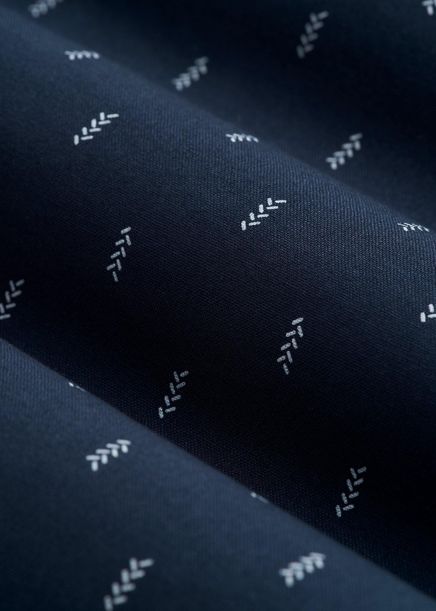 Short Sleeve Shirt for Tall Men in Navy Arrow Print Product Image