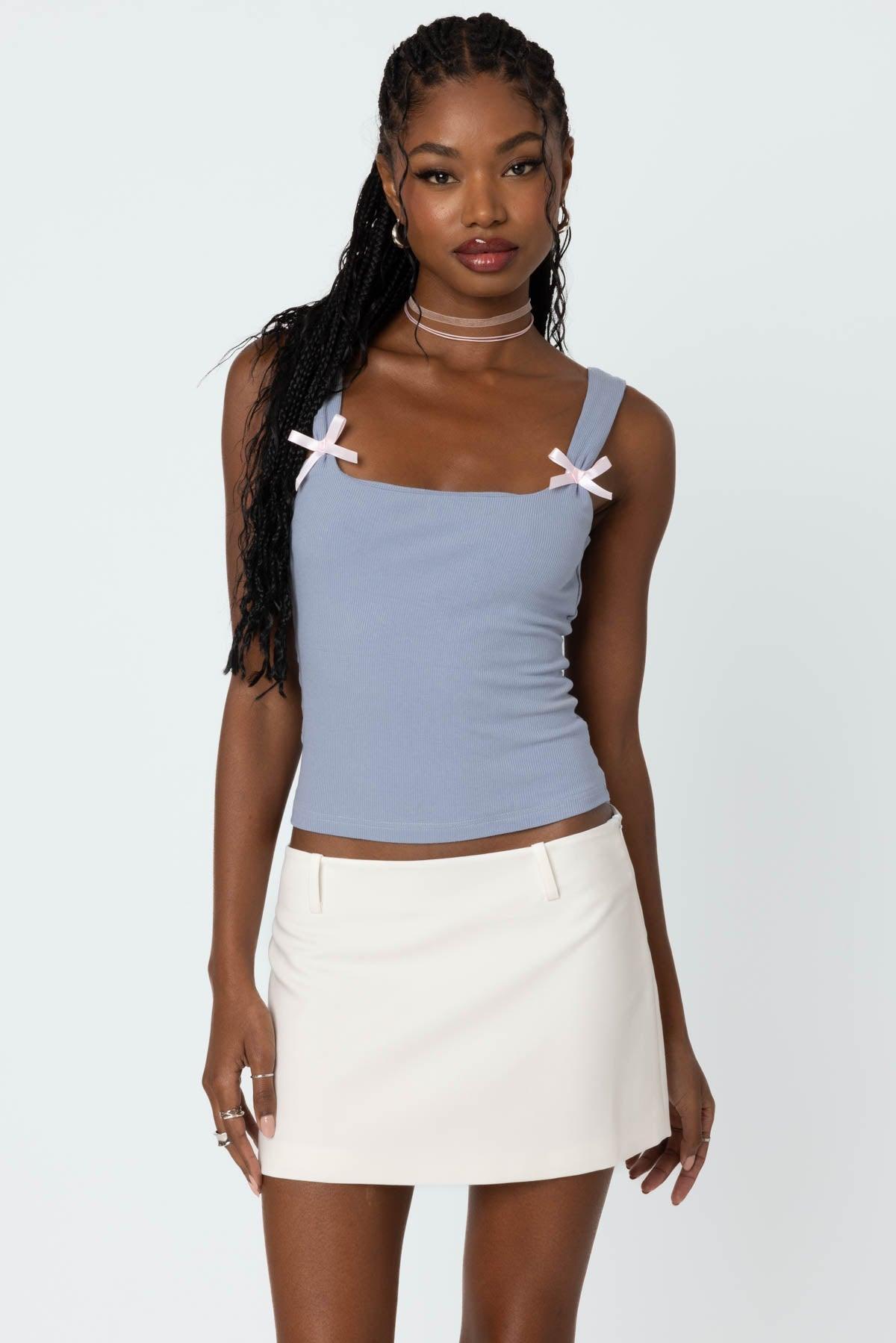 Lola Ribbed Tank Top Product Image