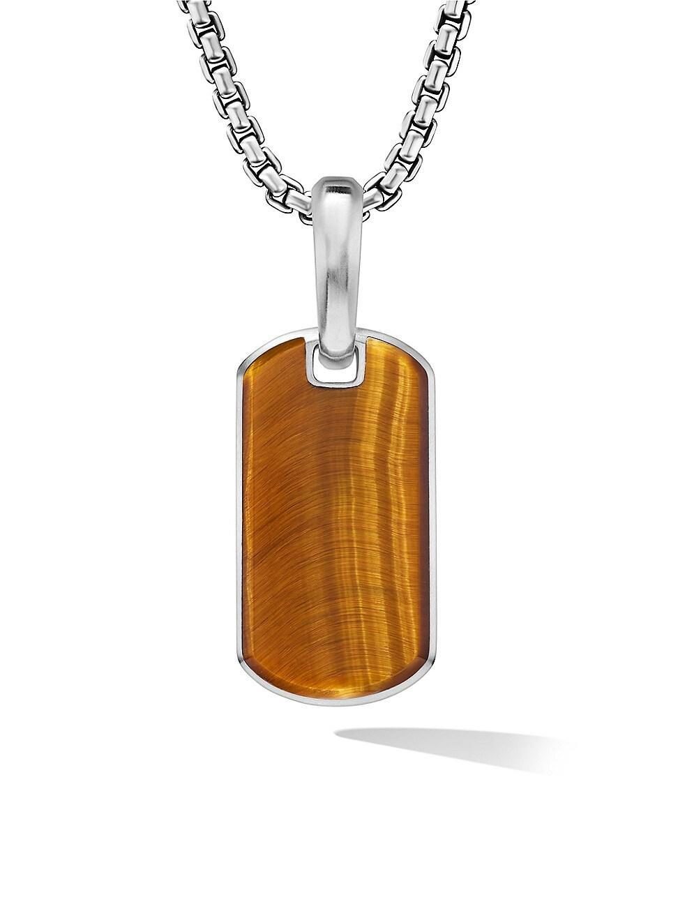 David Yurman Mens Chevron Tag in Sterling Silver, 21mm Product Image