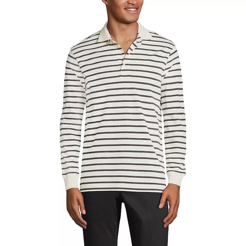 Men's Lands' End Soft Supima Polo, Size: Medium, Vintage Amber Product Image