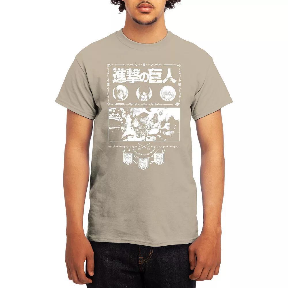Men's Attack on Titan Ornate Collage Graphic Tee, Boy's, Size: Small, Red Product Image