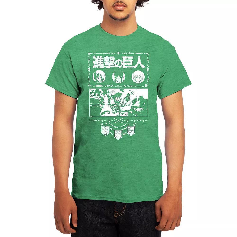 Men's Attack on Titan Ornate Collage Graphic Tee, Boy's, Size: Small, Red Product Image