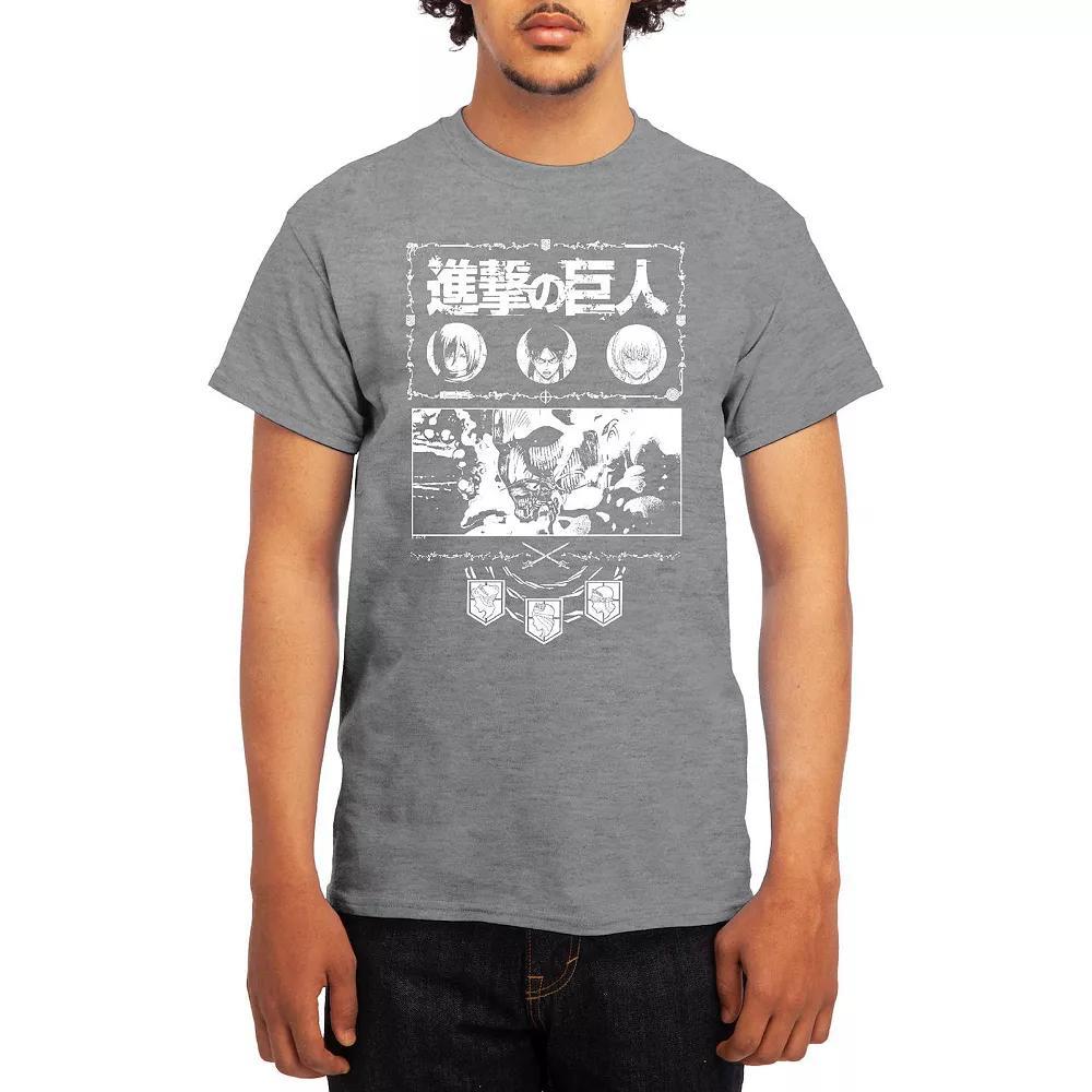 Men's Attack on Titan Ornate Collage Graphic Tee, Boy's, Size: Small, Red Product Image