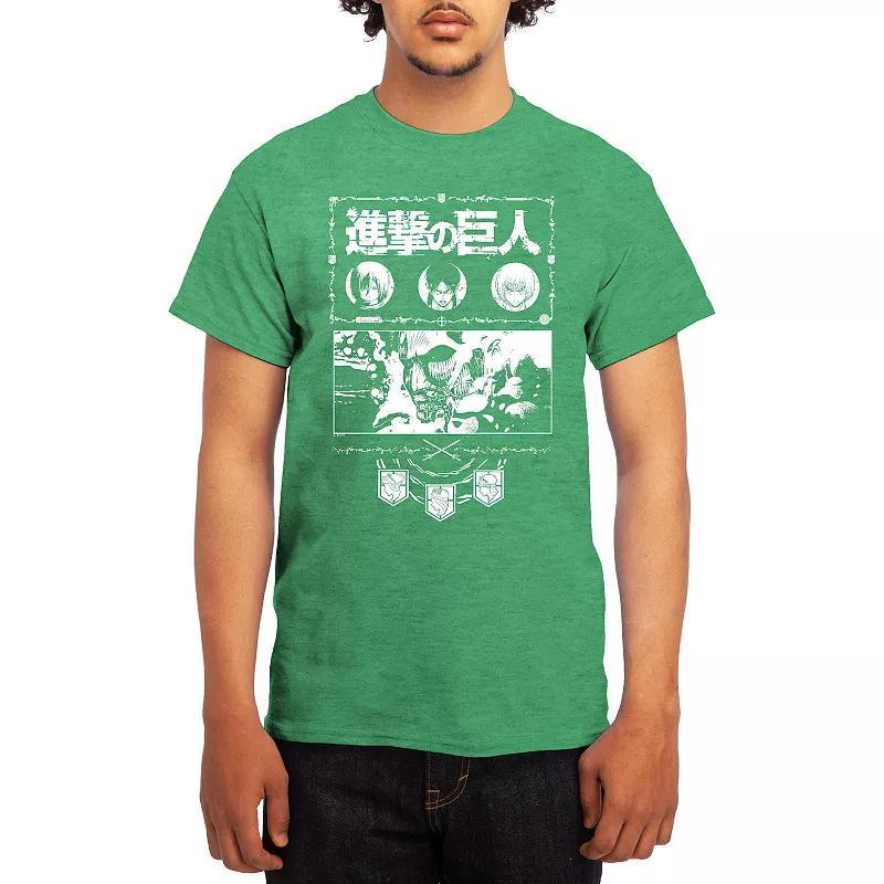 Men's Attack on Titan Ornate Collage Graphic Tee, Boy's, Size: Small, Red Product Image