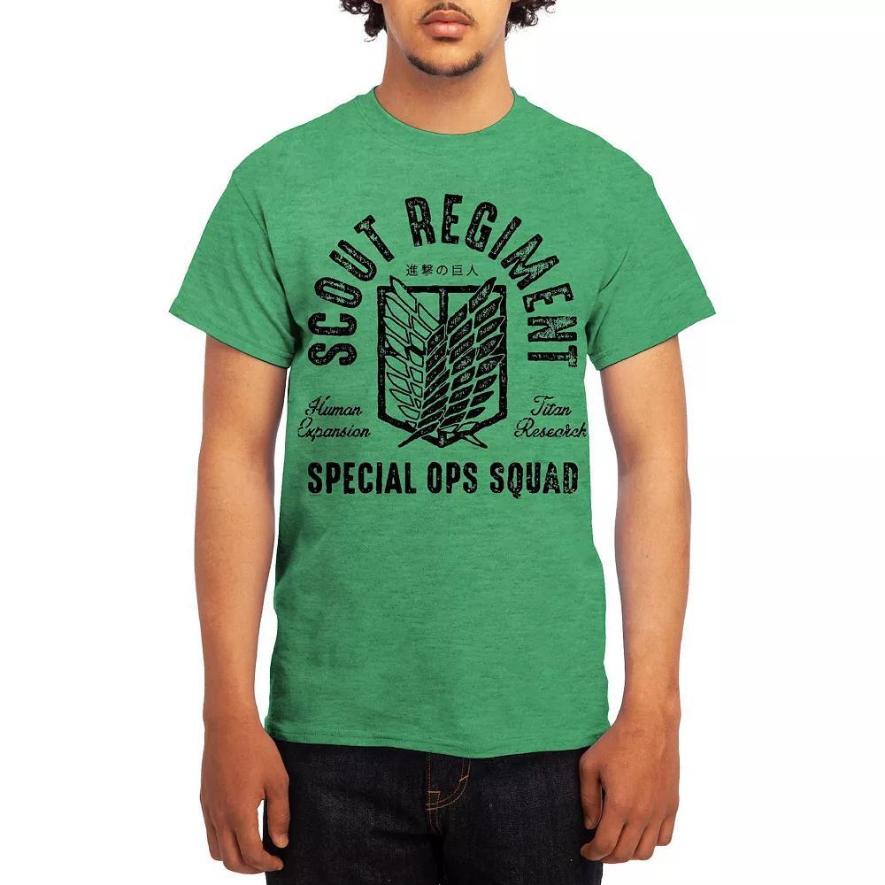 Men's Attack on Titan Eren & Titan Tee, Size: Medium, Red Product Image