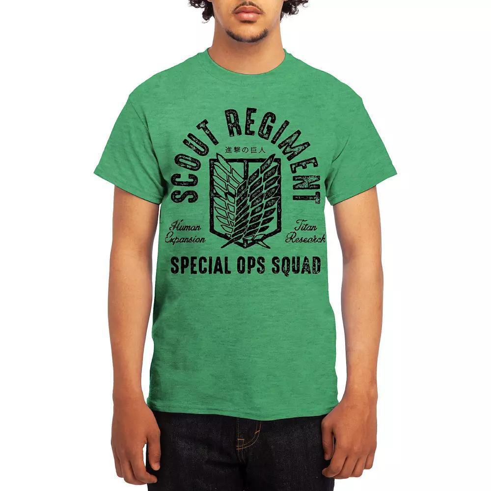 Men's Attack on Titan Eren & Titan Tee, Size: Medium, Red Product Image
