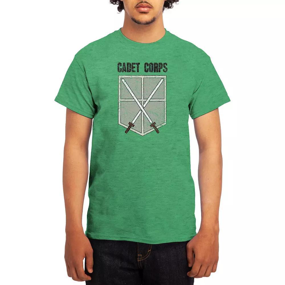 Men's Attack on Titan Athletic Graphic Tee, Size: Small, Red Product Image