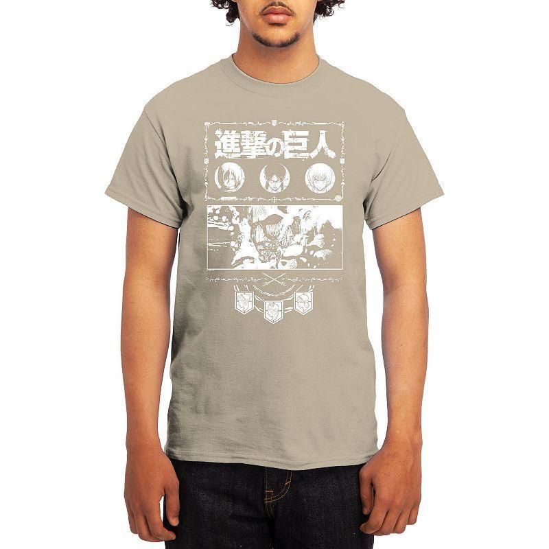 Men's Attack on Titan Ornate Collage Graphic Tee, Boy's, Size: Small, Red Product Image