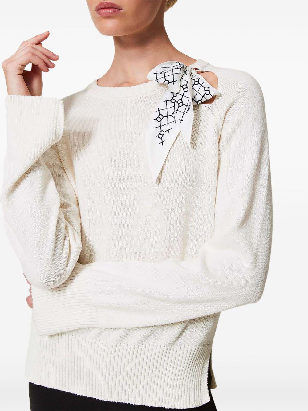scarf-detail jumper  Product Image