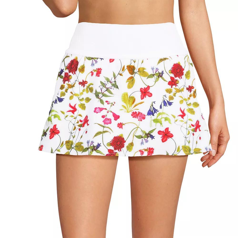 Women's Lands' End Pinchless Mini Swim Skort, Size: 8, Deep  Blue Product Image