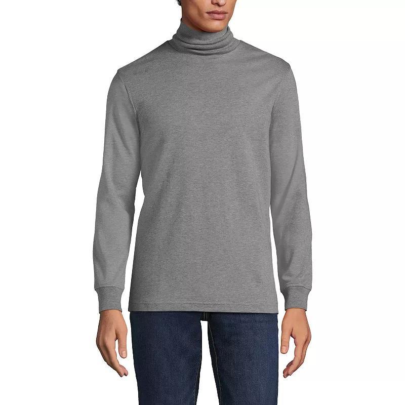 Men's Lands' End Super Soft Supima Turtleneck, Size: XL, White Product Image