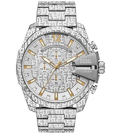 Diesel Mens Mega Chief Chronograph Stainless Steel Watch 51mm Product Image