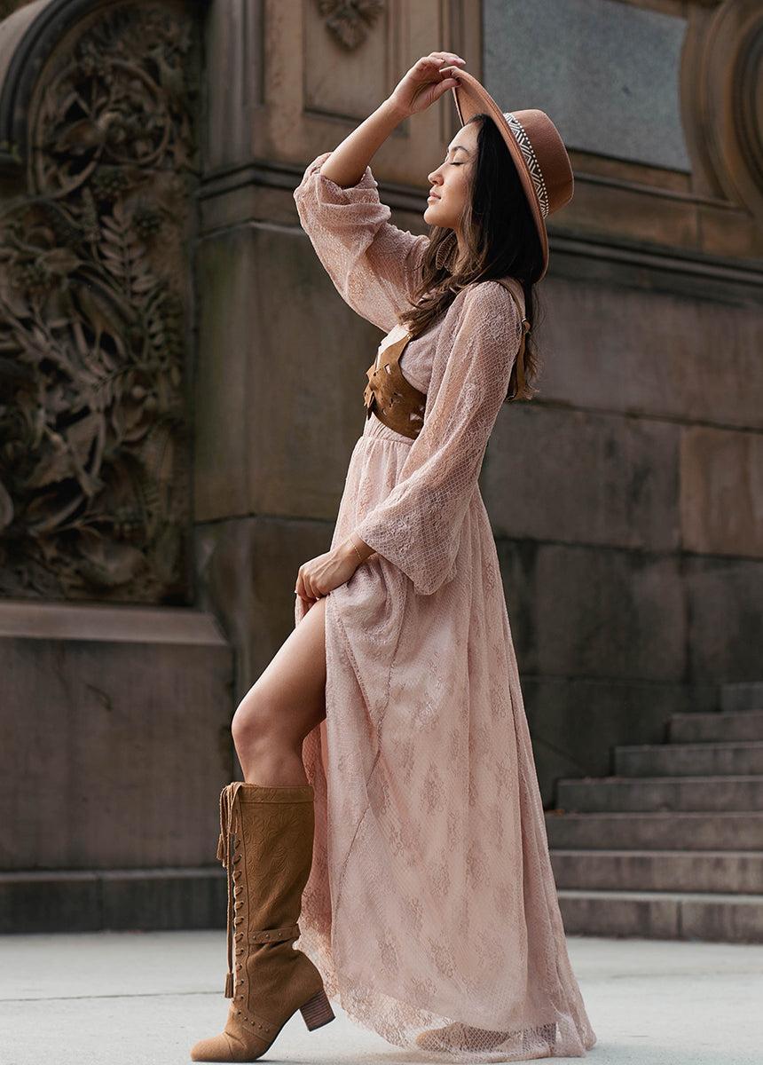Haley Dress in Nude Pink Female Product Image
