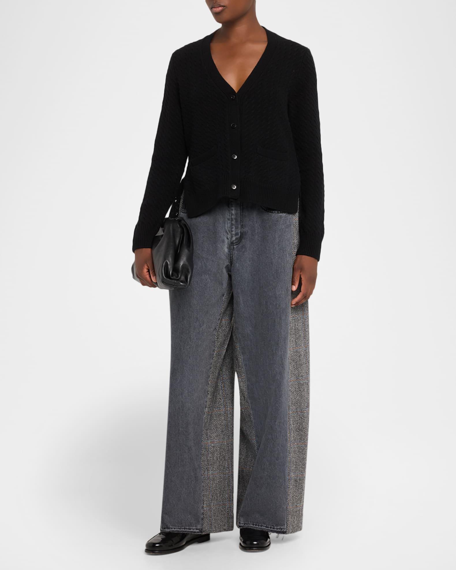 Shanna Lace-Panel Cardigan  Product Image