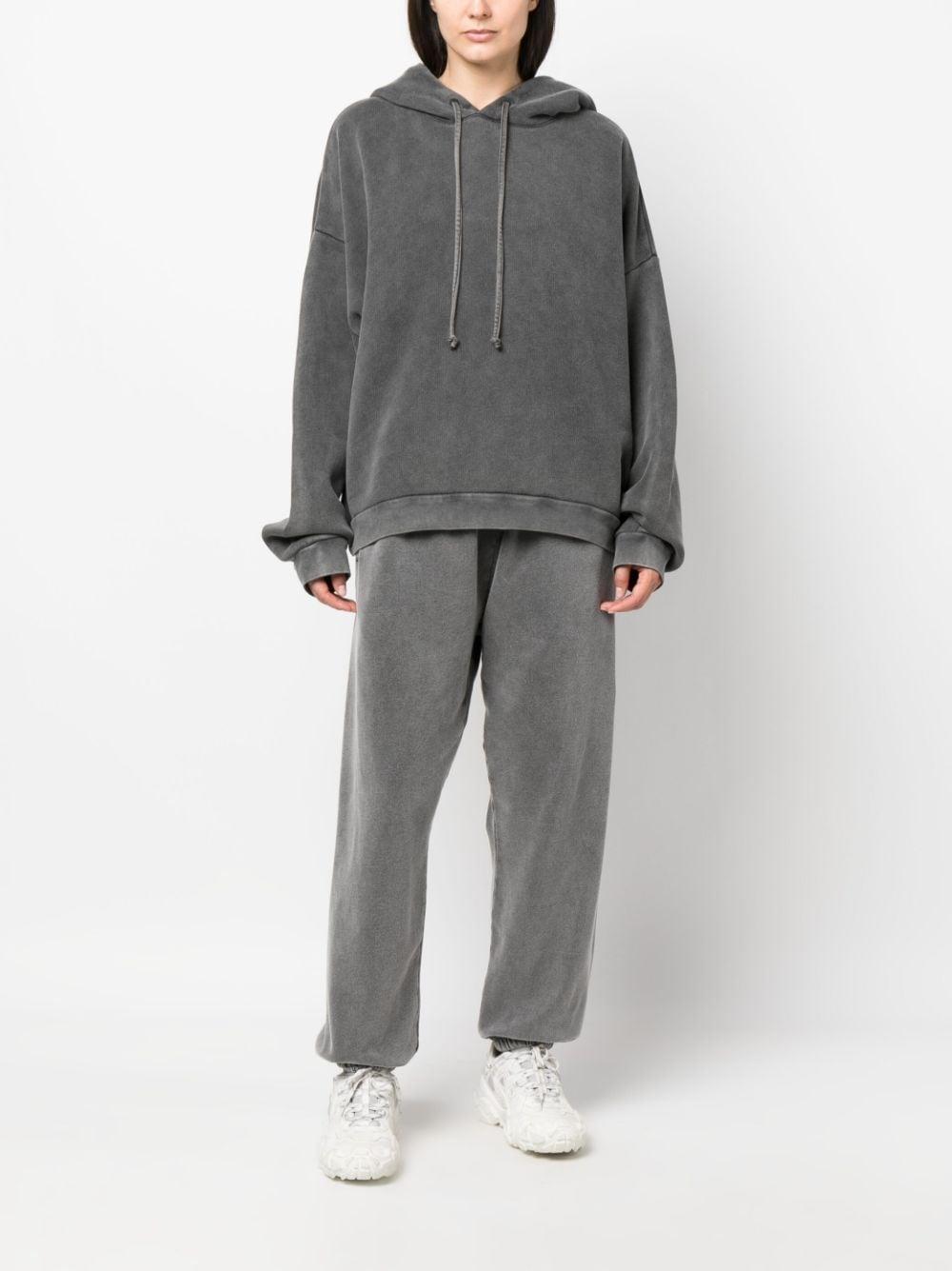 logo patch cotton hoodie Product Image
