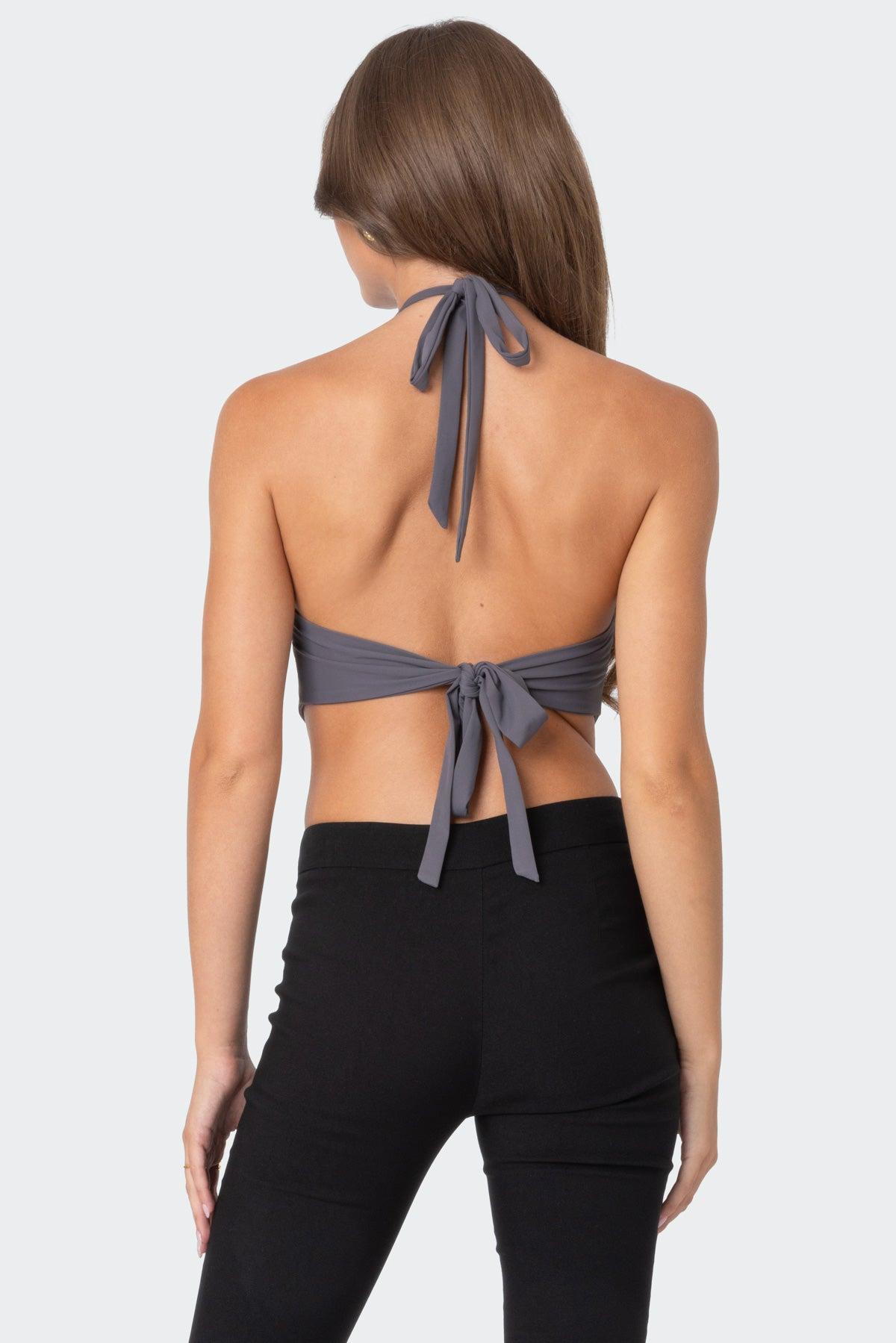Raine Curved Halter Top Product Image