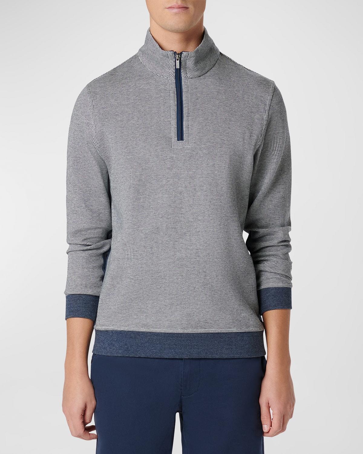 Mens Cotton-Blend Quarter-Zip Sweatshirt Product Image