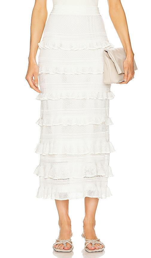 Natura Frill Midi Skirt Zimmermann Product Image
