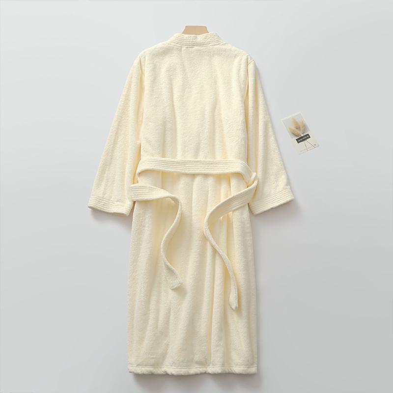 Couple Matching Plain Tie Front Robe (Various Designs) Product Image