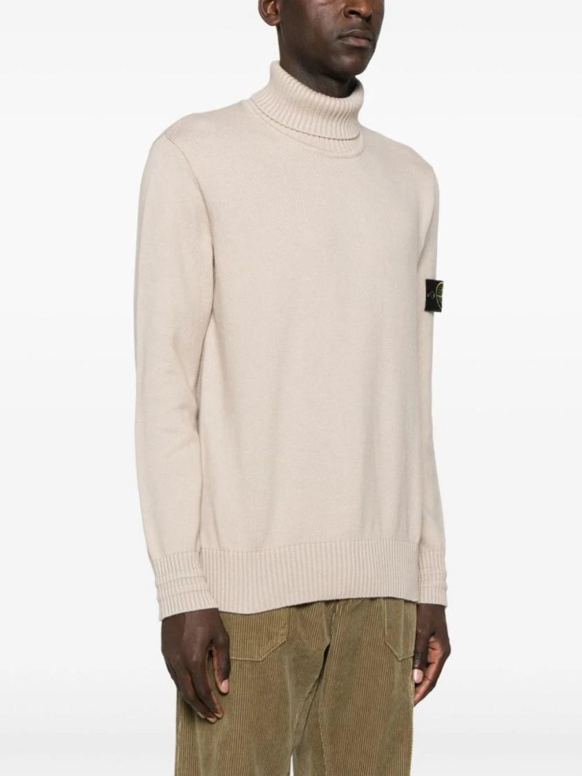STONE ISLAND Compass-badge Sweater In Neutrals Product Image