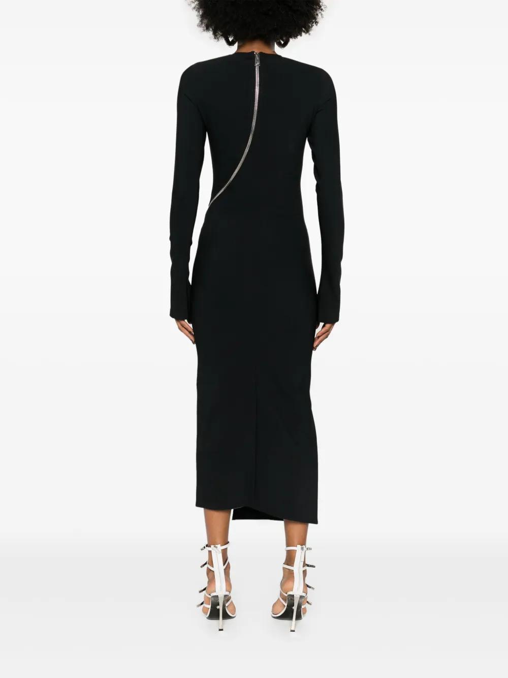 zip-detail midi dress Product Image