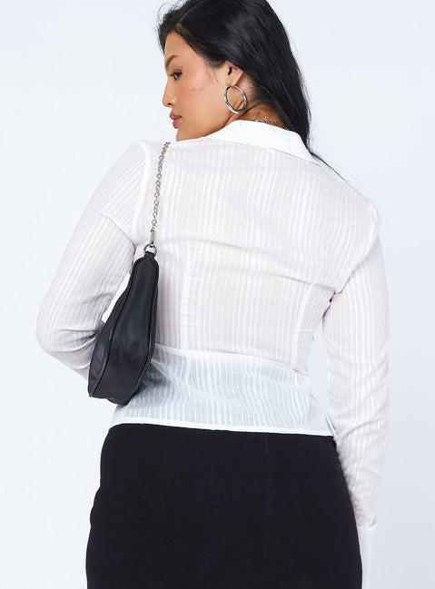 Nial Long Sleeve Top White Product Image