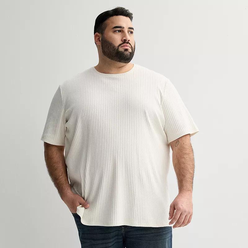 Big & Tall Apt. 9® Textured Tee, Men's, Size: 2XB, White Dahlia Product Image